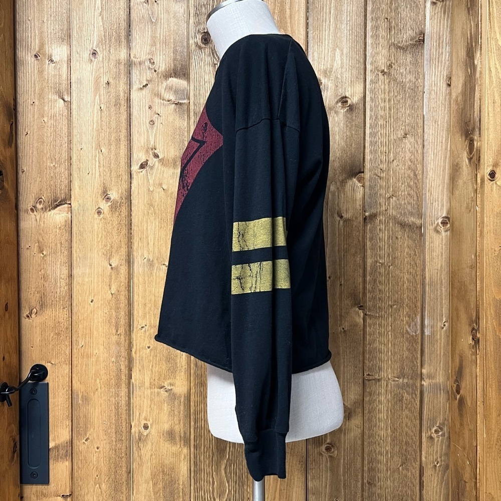 The Rolling Stones Large Long Sleeve Cropped Tshirt Casual Cotton Blend - Picture 4 of 7